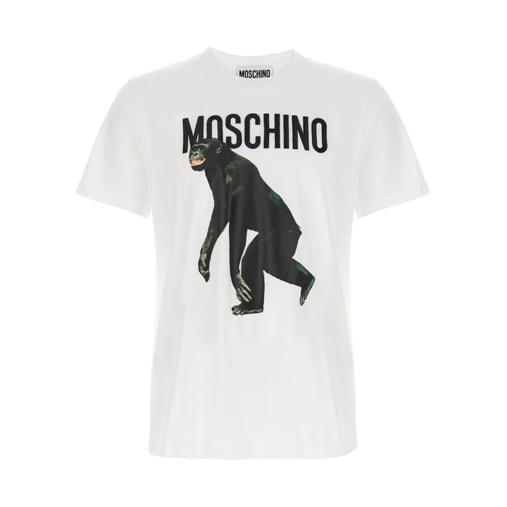 Moschino White Cotton Men's T-Shirt